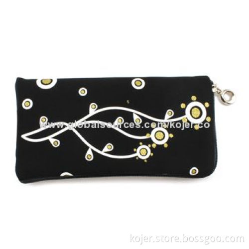 Zipper Bag, Made of Velvet with Quality Zipper Slider and Lanyard, Ideal for iPhone 4